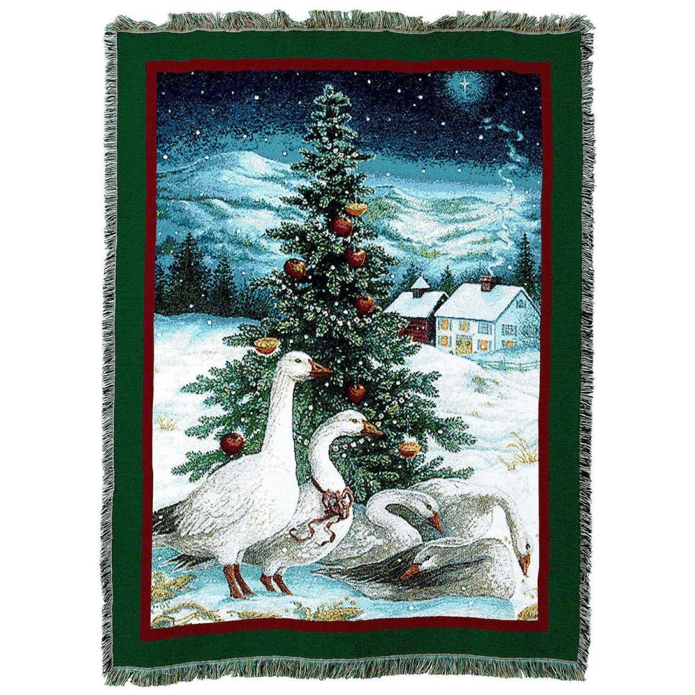 Christmas Goose Throw